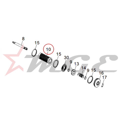 Oil Filter Element - AVL For Royal Enfield - Reference Part Number - #500613/A