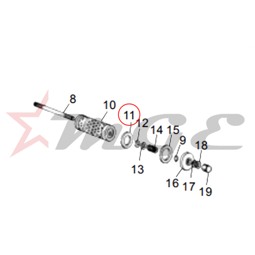 Spring Cap For Royal Enfield - Reference Part Number - #144614/A