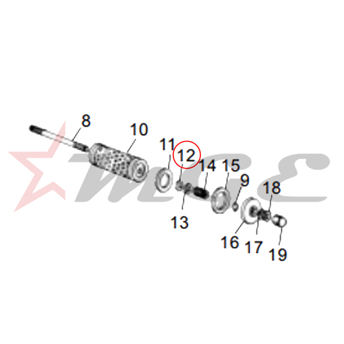 Felt Washer - Filter Stud For Royal Enfield - Reference Part Number - #144615/B