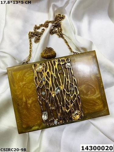 Handmade Designer Resin Clutch Bag