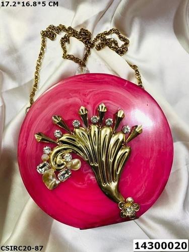 Bridal Handmade Resin Clutch Bag