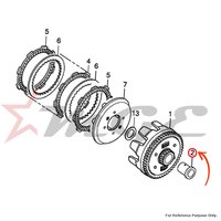 Guide, Clutch Outer For Honda CBF125 - Reference Part Number - #22115-KSP-910