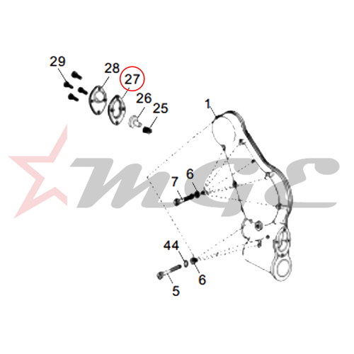 Gasket - Cover Oil Pump For Royal Enfield - Reference Part Number - #144616/A