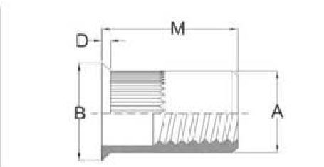 Blind Rivet Nut Countersunk