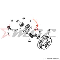 Nut, Special Flange, 14mm For Honda CBF125 - Reference Part Number - #90202-KRM-840