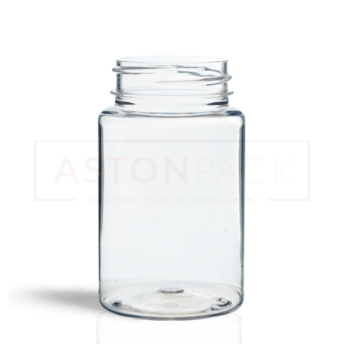 PET Tablet/Capsule Round Clear Packer Bottle - 75ml