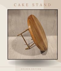 Unique Foldable Cake Stand, Gold Edition