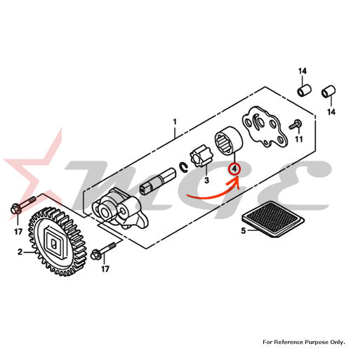 As Per Photo Rotor, Oil Pump Outer For Honda Cbf125 - Reference Part Number - #15332-kte-910