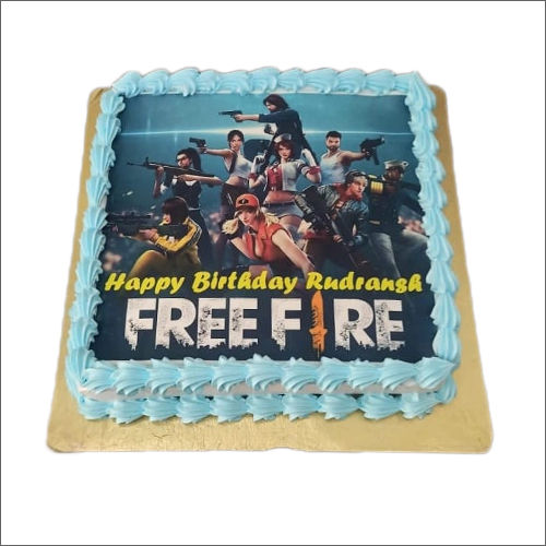 Radhika's Bakes - Free Fire Themed Chocolate Truffle Cake.... | Facebook