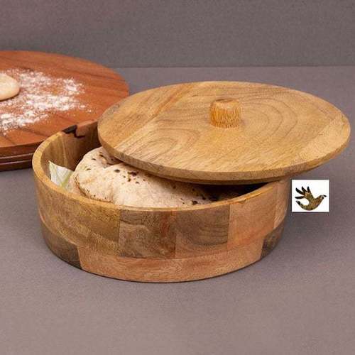 Holz Box, Chapati/salad Bowl 8 Inch