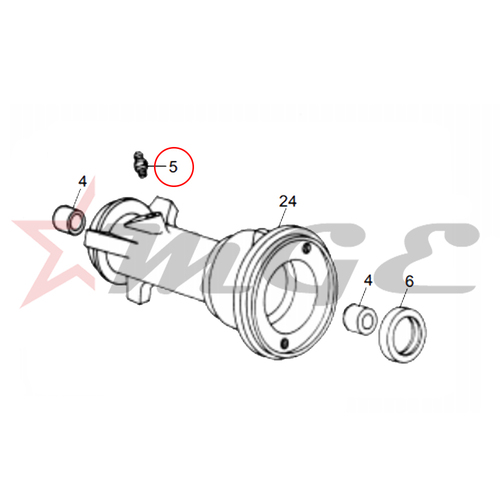 Grease Nipple For Royal Enfield - Reference Part Number - #113049/2