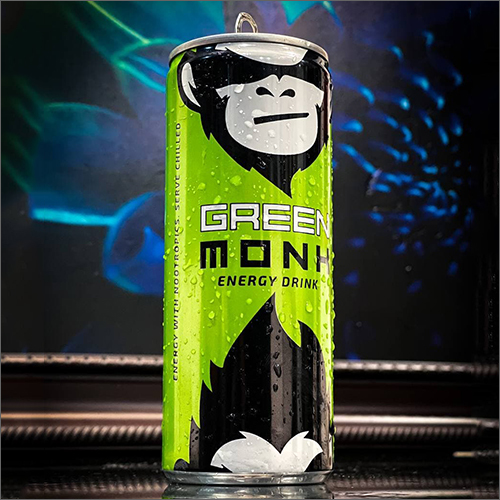 Green Monk Energy Drink Packaging: Can (Tinned)