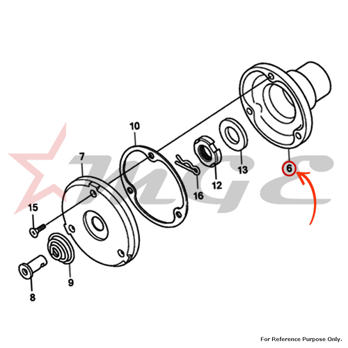 Rotor, Oil Filter For Honda CBF125 - Reference Part Number - #15430-KSP-910