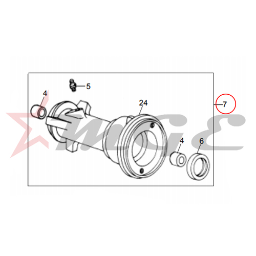 Distributor Body Assembly (Modified) For Royal Enfield - Reference Part Number - #143872