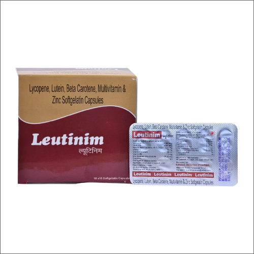 Lycopene Lutein Beta Carotene Multivitamin And Zinc Softgelatin Capsules