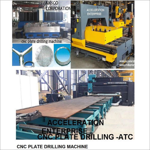 CNC Plate Drilling Machine - 50 mm Diameter, Stainless Steel & Mild Steel Material, 220-240 Volt Power Supply, Automatic Operation