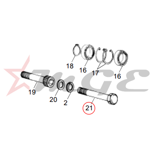 Bolt C.B Cam Assembly Fixing For Royal Enfield - Reference Part Number - #141462