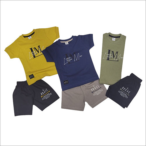 Kids Cotton T-Shirt And Shorts