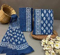 Bagru Cotton Block Printed Unstitched suits