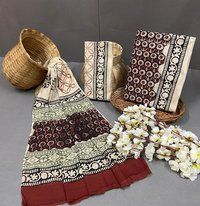 Cotton suits With Cotton Duptta Block Printed Unstitched Suits