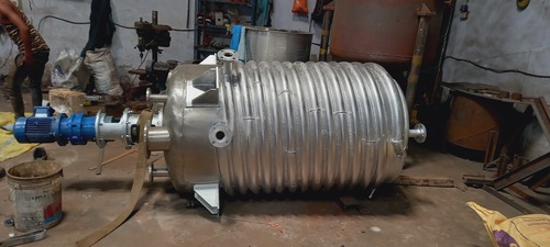 Limpet Coil Reaction Vessel - Capacity: 50 Liter To 50000 Liter Liter/Day