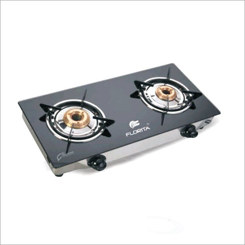 2 Burner Manual Glass Top Gas Stove