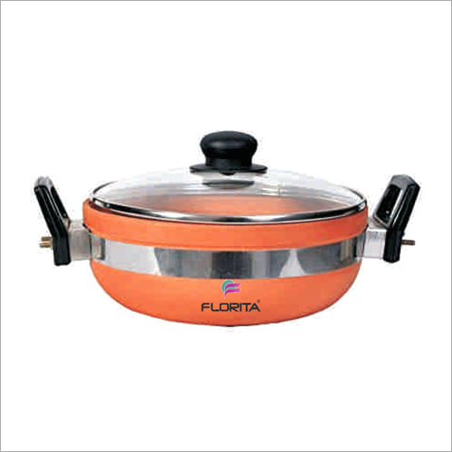 Clay Kadai With Glass Lid and Handle