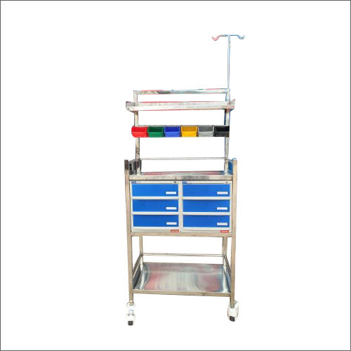 Stainless Steel Crash Cart Trolley