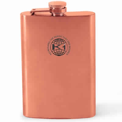 Pure Copper Hip Flask