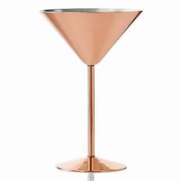 Copper Martini Glass