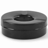Stainless Steel Colored Ash Tray With Lid