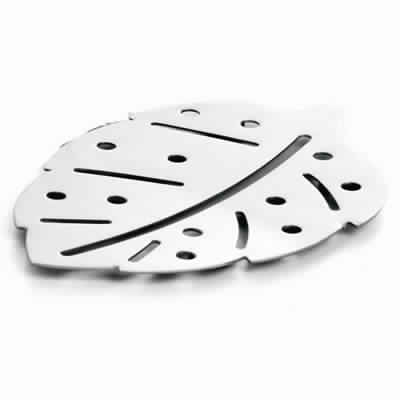 Stainless Steel Leaf Shape Coaster