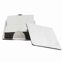 Stainless Steel Square Coaster Set (1)
