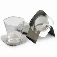 Stainless Steel Square Coaster Set (2)