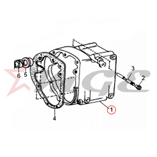 Gear Box Case For Royal Enfield - Reference Part Number - #170177/4