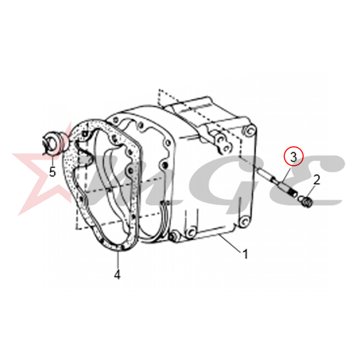 Gear Operation Pin For Royal Enfield - Reference Part Number - #111084/14