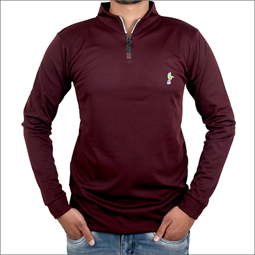 Mens Maroon Full Sleeve T-Shirt Age Group: Adult