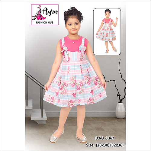 32X36 Girls Cotton Frock Age Group: Kids