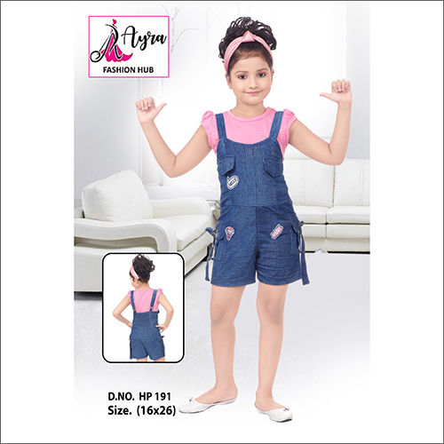 Washable 16X26 Stylish Kids Jumpsuit