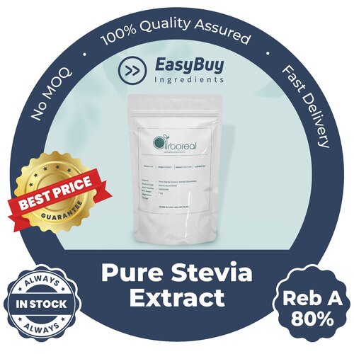 White Pure Stevia Extract Reb A 80%