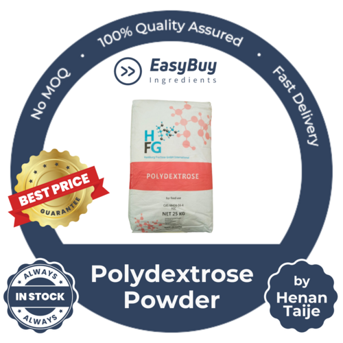 Polydextrose Powder by Henan Tailije (90%) - Food Grade, White Powder Form, Shelf Life 2 Years, Refined Synthetic Glucose Polymer for Industrial Use