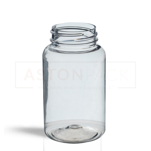 PET Tablet / Capsule Round Clear Packer Bottle - 120ml