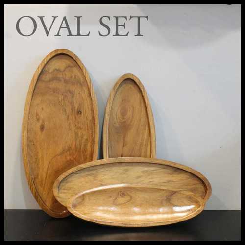 Ovales, Oval Shaped Platter (Set of 4)