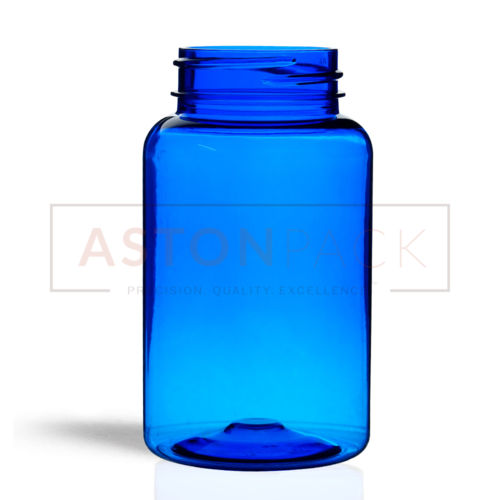 Pet Tablet / Capsule Round Blue Packer Bottle - 120Ml Capacity: 10 Ton/Day