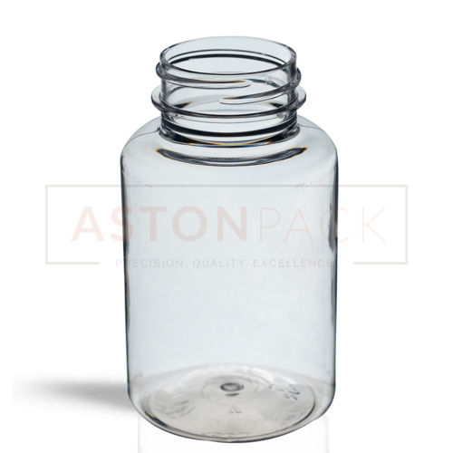 PET Tablet / Capsule Round Clear Packer Bottle - 175ml