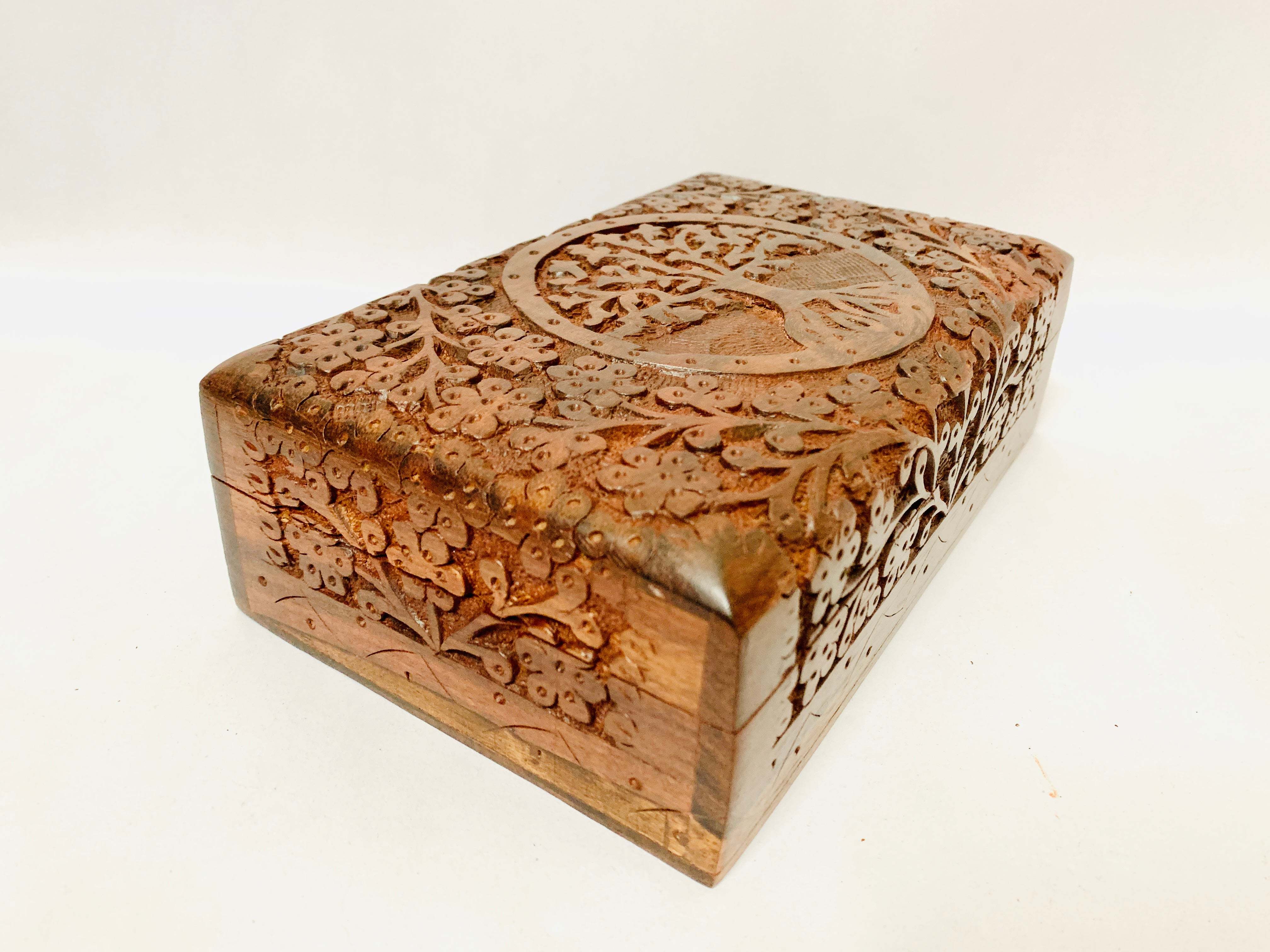 Tree of life, Multi Utility Box, Hand Carved