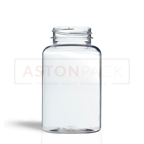 PET Tablet / Capsule Round Clear Packer Bottle - 250ml