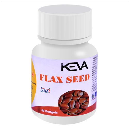 60 Softgels Flax Seed By KISAN PRODUCTS