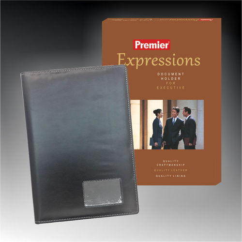 Leather Expression Document File Folder