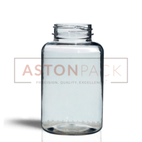 PET Tablet / Capsule Round Clear Packer Bottle - 300ml